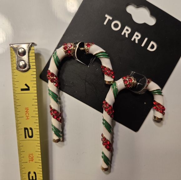 Torrid Candy Cane Earrings - Picture 2 of 4